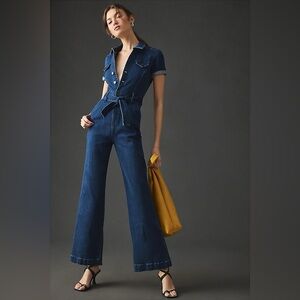 NWOT Paige Anessa Denim Jumpsuit Sz 6